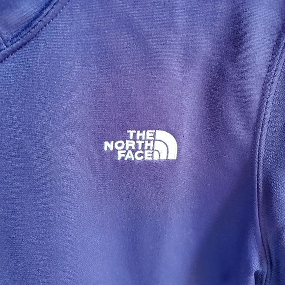 The North Face Women's Blue Fleece Turtle Neck Top size Large - Picture 2 of 7